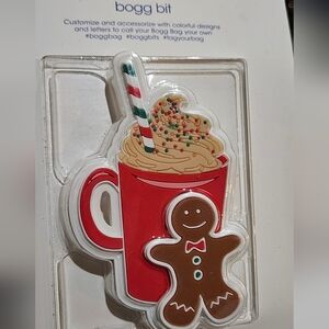 Bogg Bag Bit- Festive Red Mug and Gingerbread